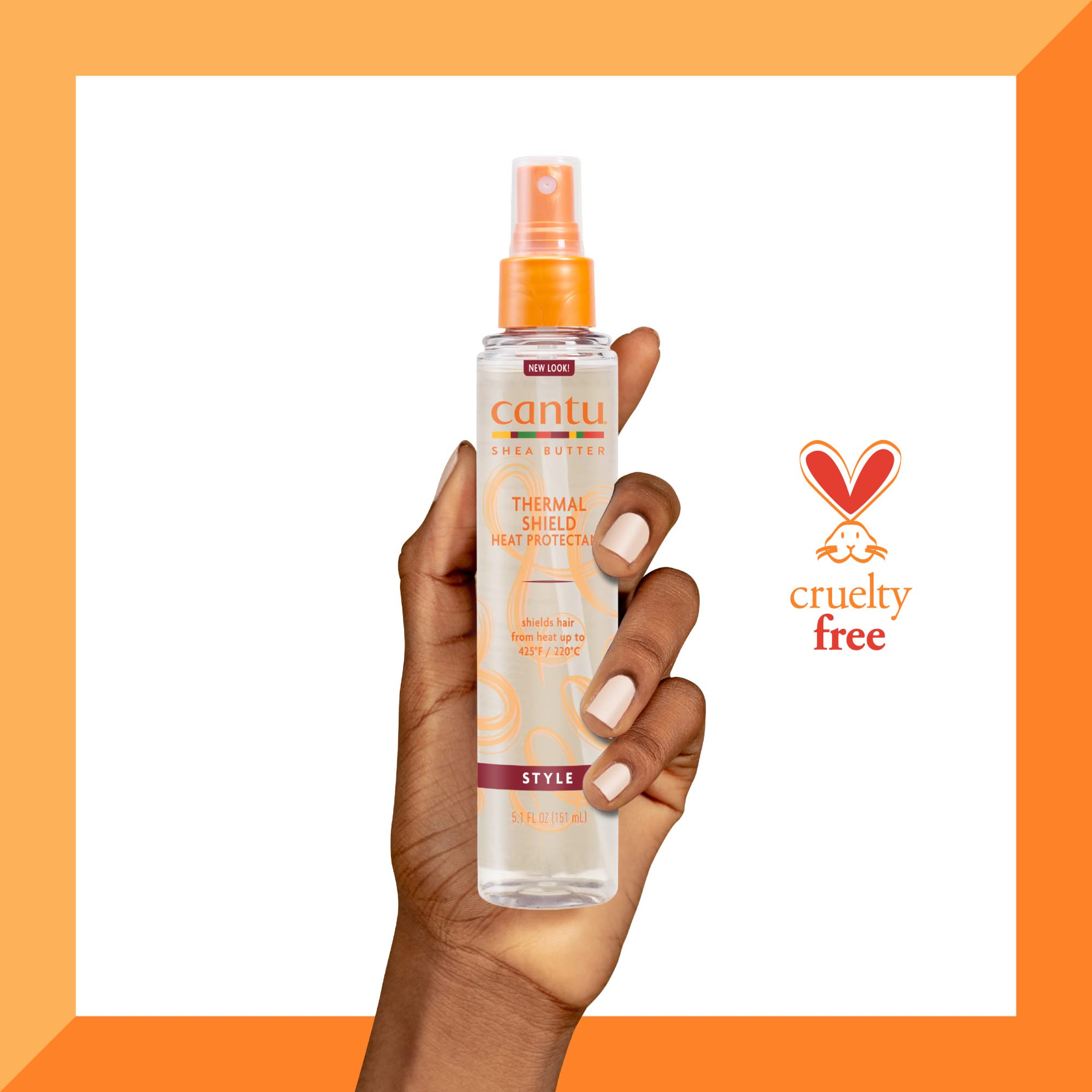 Cantu Thermal Shield Heat Protectant with Shea Butter, 5.1 fl oz