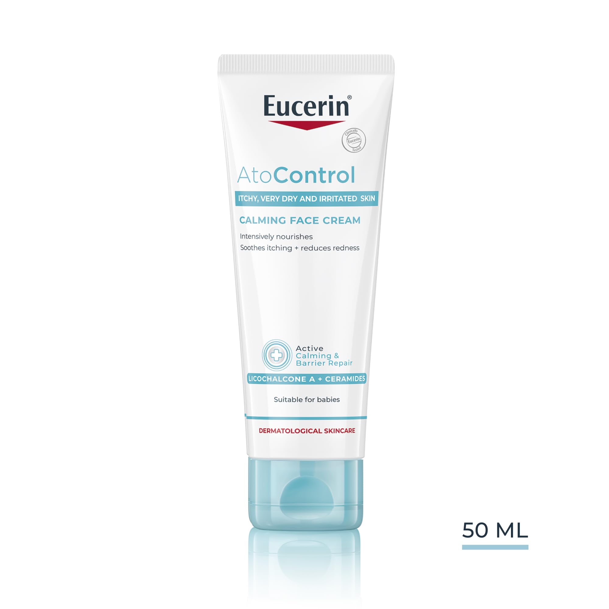 Eucerin AtoControl Face Care Cream for Reduces Redness and Itching, 50ml