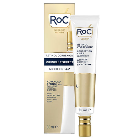 RoC Retinol Correxion Wrinkle Correct Night Cream | Wrinkle Reducing Moisturiser for Face | 30 ml