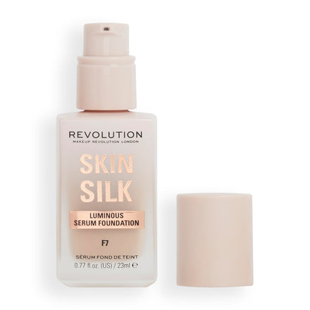 Skin Silk Serum Foundation, Light to Medium Coverage, Lightweight & Radiant Finish, Contains Hyaluronic Acid, F7 Light Skin Tones, 0.77 Fl. Oz.