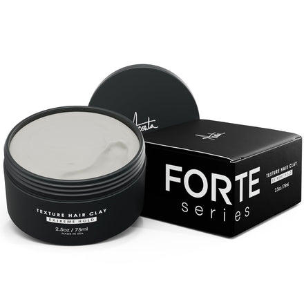 Alex Costa Hair Clay for Men by Forte Series Extreme Hold Men's with Natural Ingredients to Add Texture, Volume and Definition to Thick/Coarse Hair Premium Men's Hair Styling Products