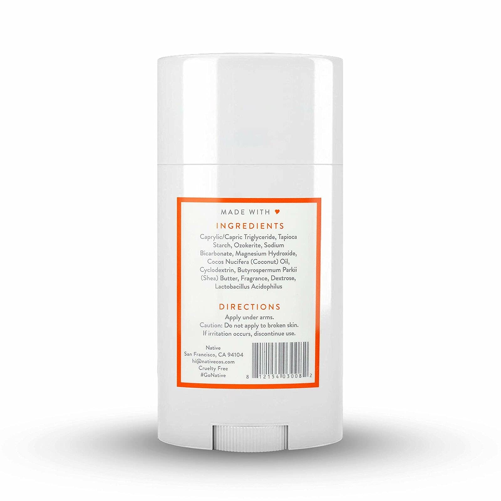 Native Natural Deodorant - Vegan, Gluten & Cruelty Free - Aluminum, Parabens & Sulfates Free - Citrus & Herbal Musk
