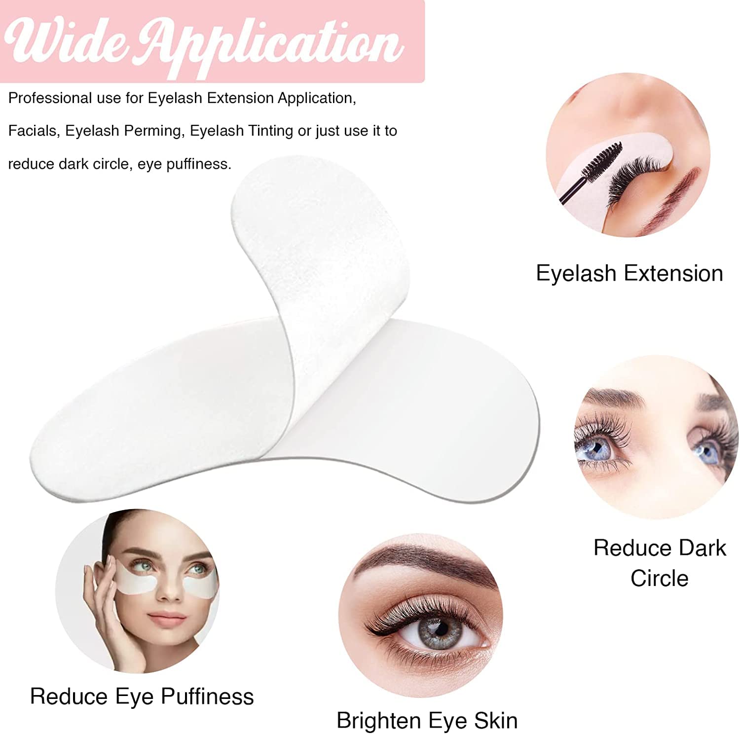 GreenLifeĀ® 200 Pairs Eyelash Lash Extension Under Eye Patches Under Eye Gel Collagen Eye Pads Lint Patches