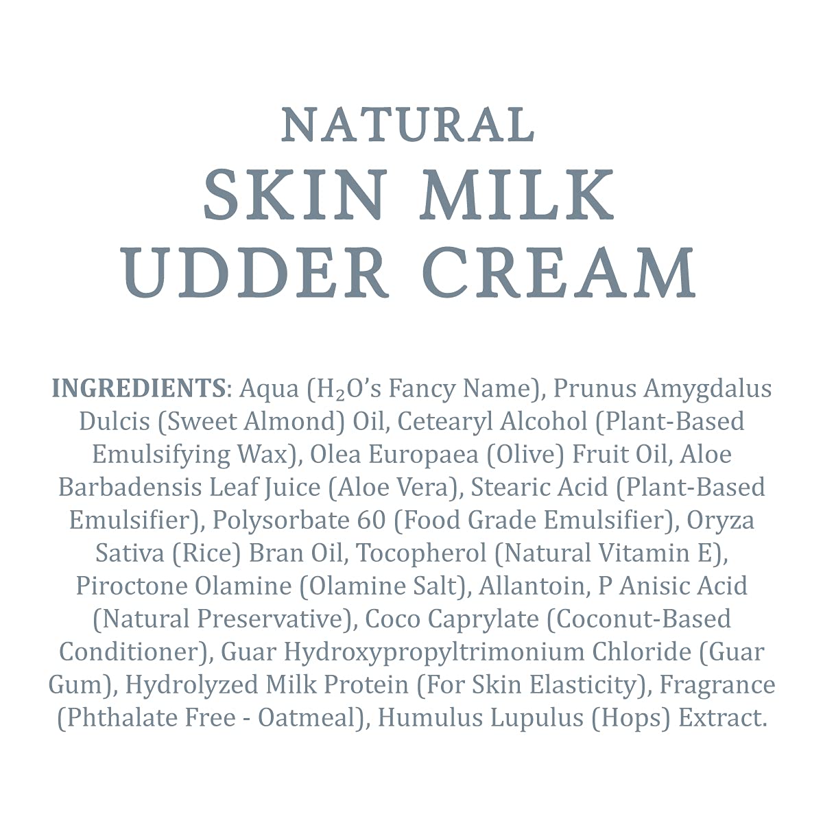MooGoo Natural Skin Milk Udder Cream - Lightweight Face & Body Moisturizer for Sensitive, Irritated, Dry or Itchy Skin, For All Ages Including Children, 200g/7oz.