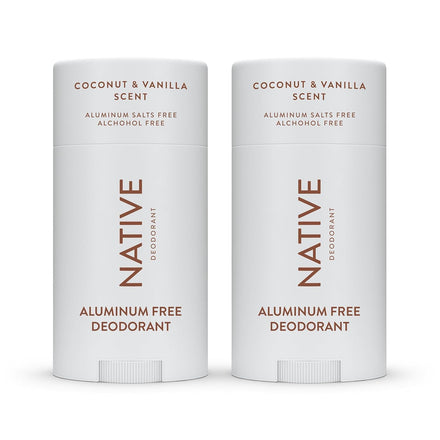 Native Deodorant Contains Naturally Derived Ingredients, 72 Hour Odor Control | Deodorant for Women and Men, Aluminum Free with Baking Soda, Coconut Oil and Shea Butter | Coconut & Vanilla, 2-Pack