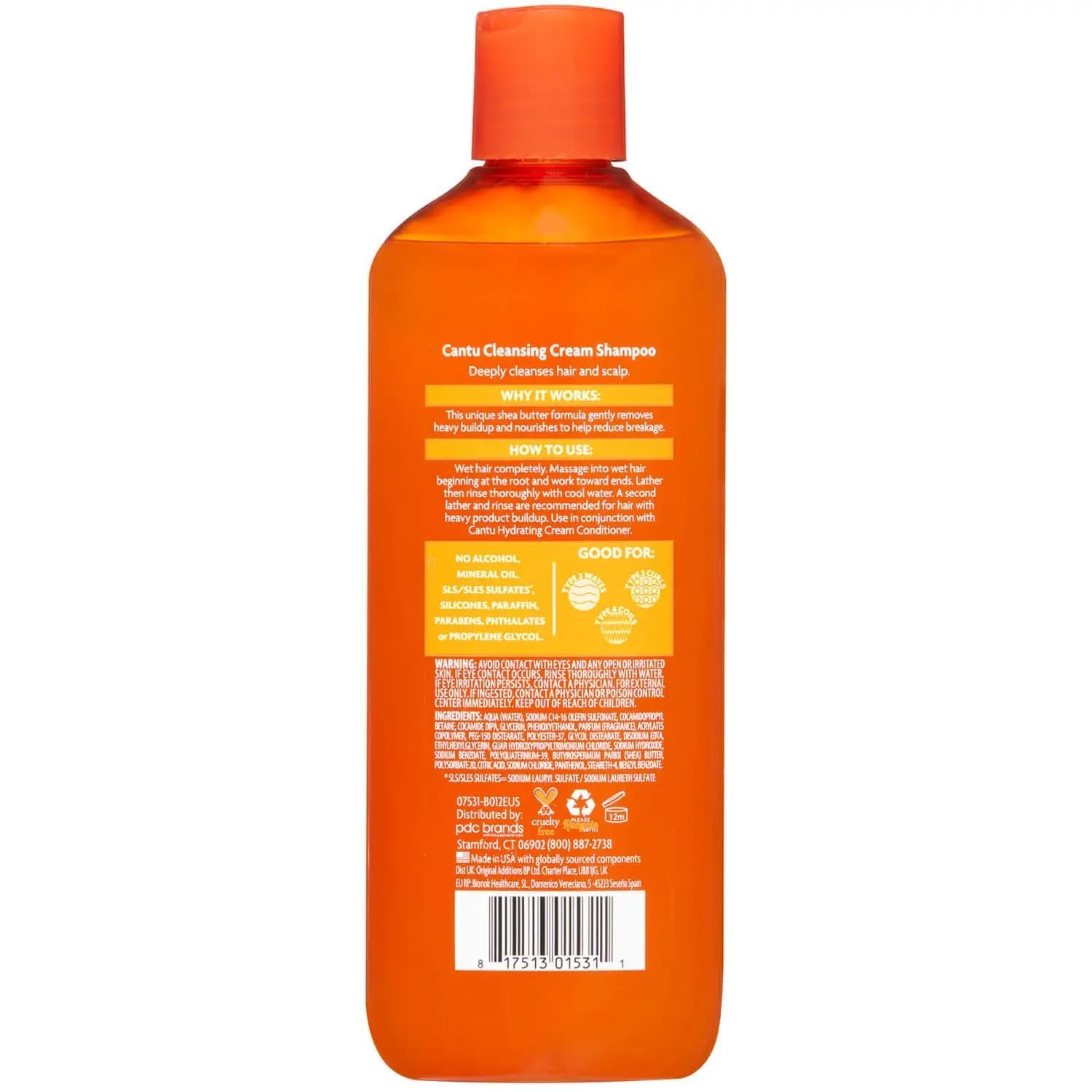 Cantu Shea Butter for Natural Hair Shampoo and Conditioner SULFATE FREE by Cantu
