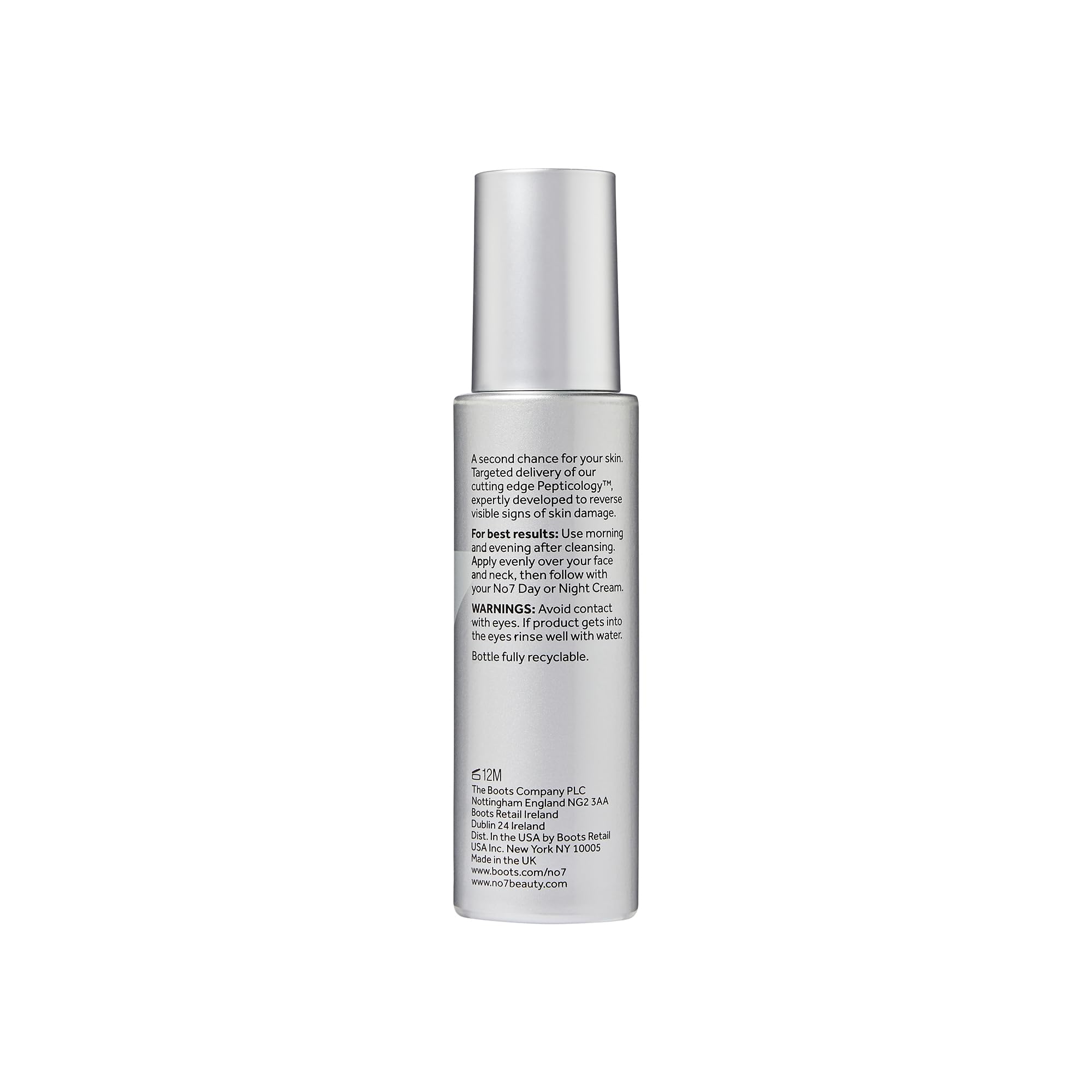 No7 Future Renew Damage Reversal Serum - Anti-Aging Face Serum for Glowing Skin - Hyaluronic Acid + Niacinamide for Sun Damage Reversal - Dermatologist-Approved, Sensitive Skin Suitable (0.84 Fl Oz)
