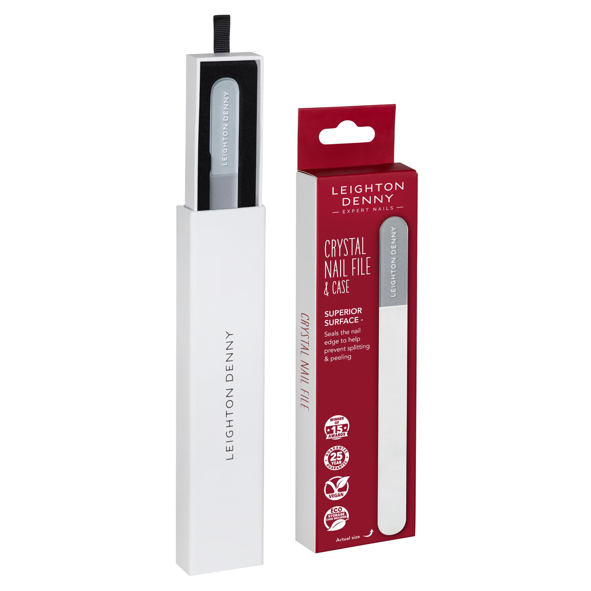 LEIGHTON DENNY Large Crystal Nail File (195mm) with Eco Case