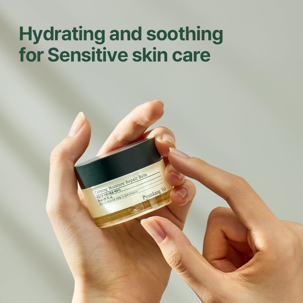 Pyunkang Yul [PKY Calming Moisture Repair Balm Instantly Calms Sensitive Skin, Face Moisturizer with Deep and Rich Nourishment, Vegan, Korean Skincare (1.01 Fl.Oz, 30ml)