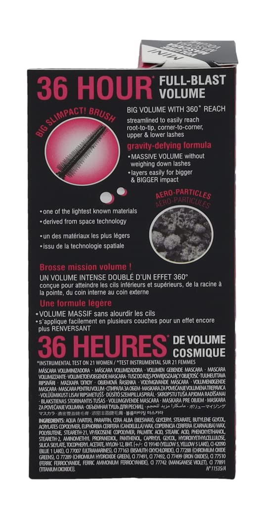 BENEFIT BADgal BANG! volumising mascara TRAVEL SIZED MINI 4.0 g Net wt. 0.14 oz.
