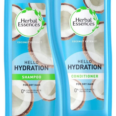 Herbal Essences Hello Hydration Set Shampoo & Conditioner with Coconut Scent. Bundle