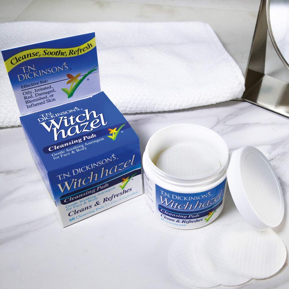 T.N. Dickinsons Hazelets Witch Hazel Pads - 60 Ea