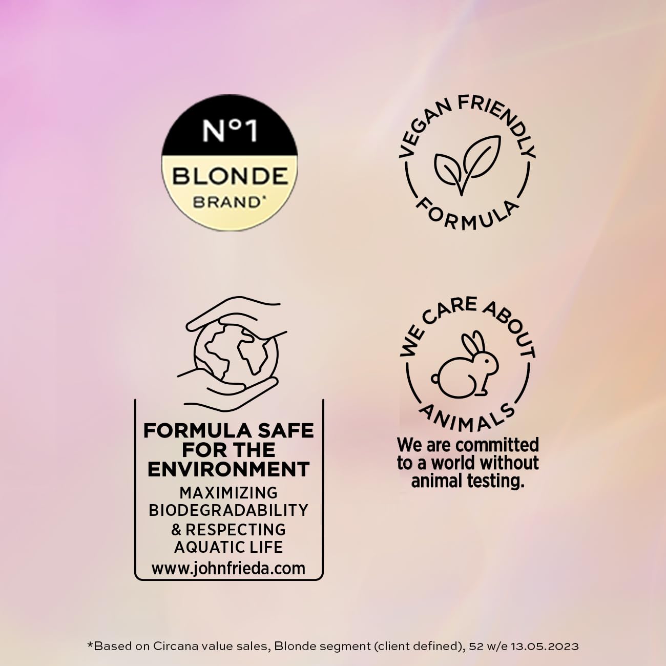 John Frieda Go Blonder Lightening Shampoo And Lightening Conditioner Duo Value Bundle Blonde Hair 2 X 500 Ml (Packaging May Vary)