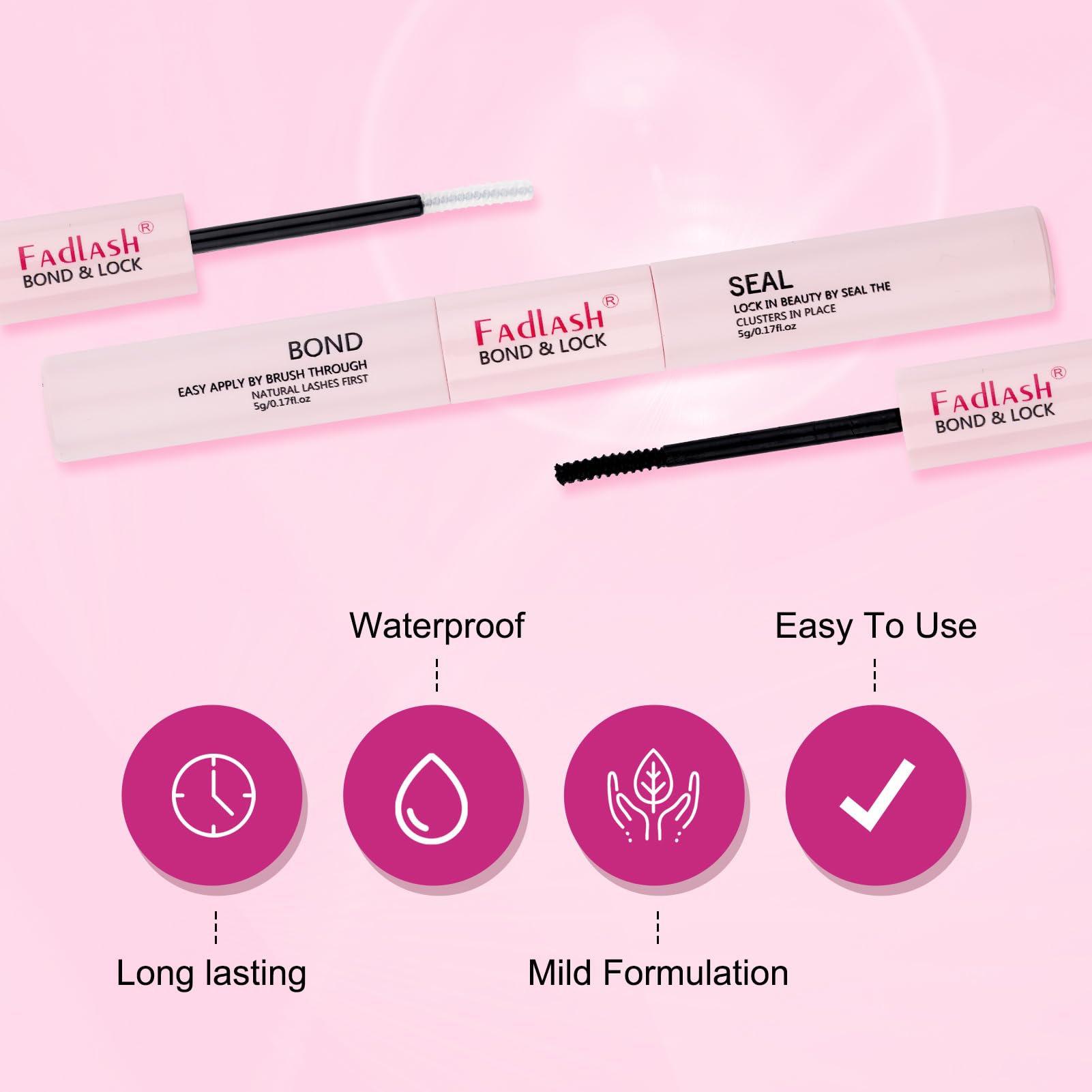 FADLASH Individual Eyelashes 200Pcs Cluster Lashes 8-16mm Mix Eyelash Extension Kit 0.07 D Curl DIY Lash Extensions Soft Lashes Individual Cluster Wispy Lash Clusters with Bond and Seal and Tweezers