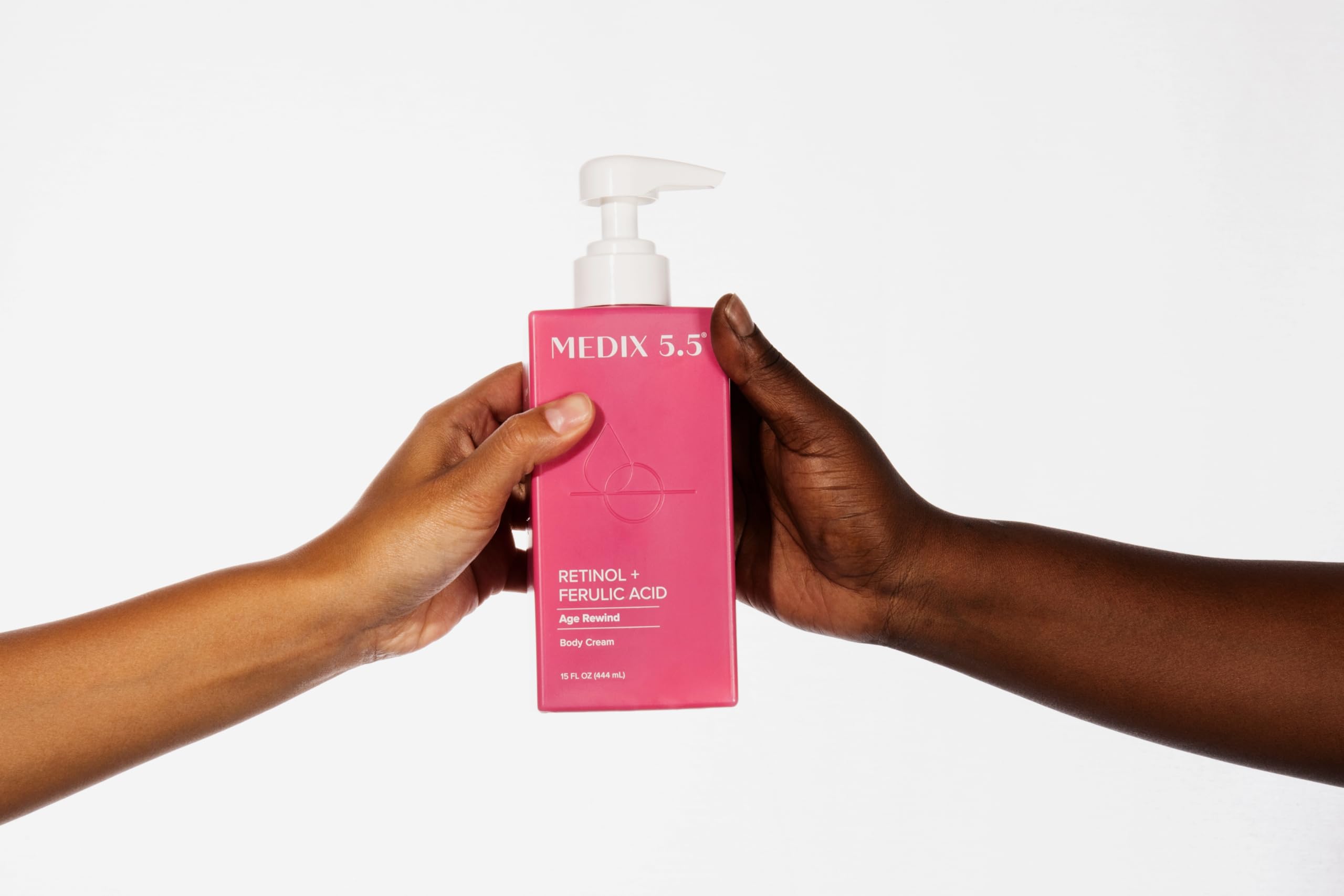 Medix 5.5 Retinol Body Lotion Skincare Moisturizer | Anti Aging Retinol Body Cream | Skin Care Tightening Lotion For Women & Men Helps Diminish Look Of Crepey Skin, Wrinkles, & Fine Lines, 15 Fl Oz