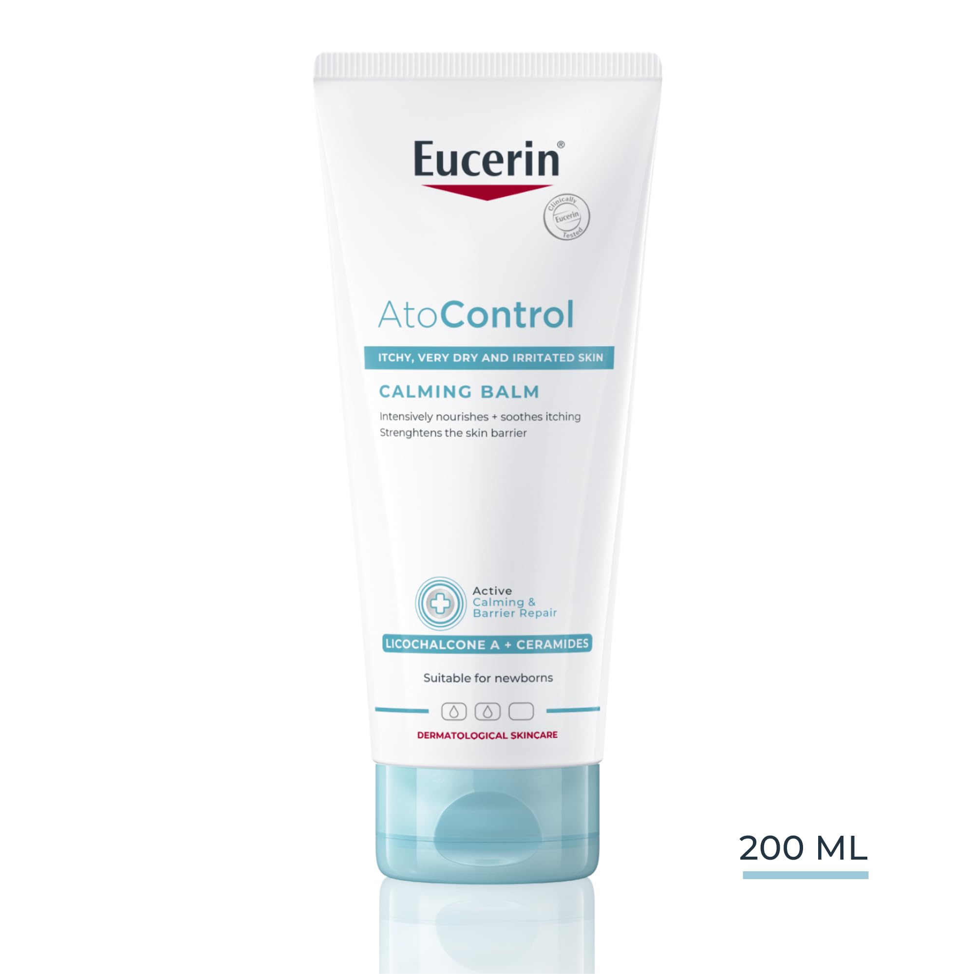 Eucerin Atocontrol Balm 200ml, Soothing and Hydrating Ointment for Itchy, Very Dry and Sensitive Skin, Ideal Atopic Dermatitis and Eczema Treatment, Suitable for Babies