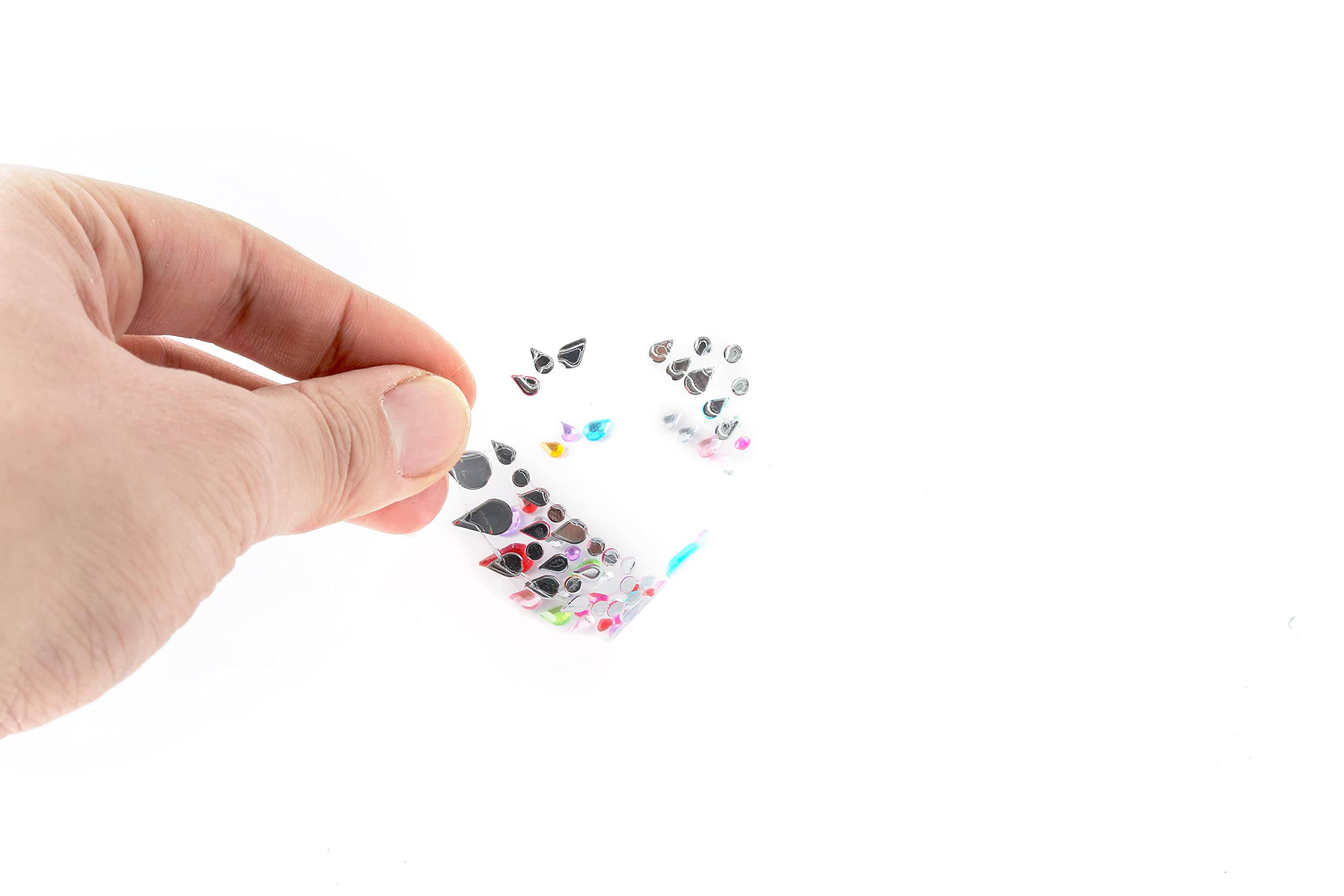 Face Gems Adhesive Glitter Jewel Tattoo Sticker Festival Gems Rave Party Body Make Up (32 PCS)