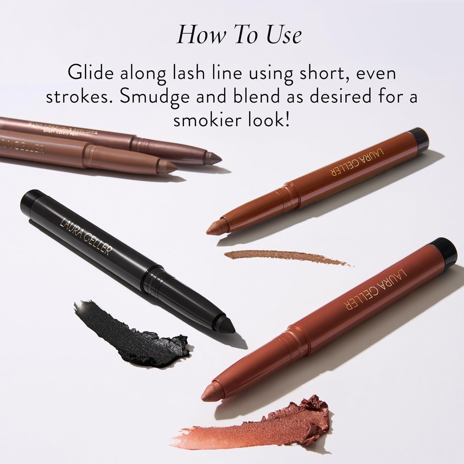 LAURA GELLER NEW YORK Longwear Kohl Kajal Eyeliner Pencil (Smoky Plum Kohl) Hydrating & Vibrant Pencil With Built in Sharpener For Expert Precision, Glides On Effortlessly