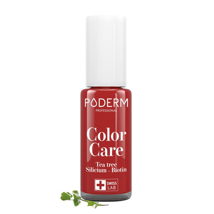 PODERM Swiss-Made Antifungal Nail Polish β Red Allure | Breathable Treatment with Tea Tree, Silicon & Biotin | Strengthens, Repairs & Conceals Yellow, Brittle & Damaged Nails | Podiatrist-Developed