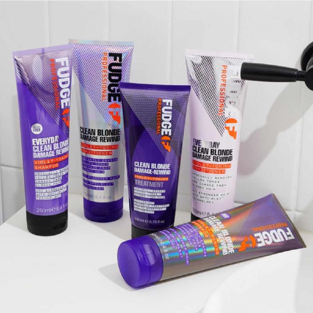 Fudge Professional Balsamo Viola, per Tutti i giorni, biondo, riavvolgimento graduale tonificante per Capelli biondi, 250 ml