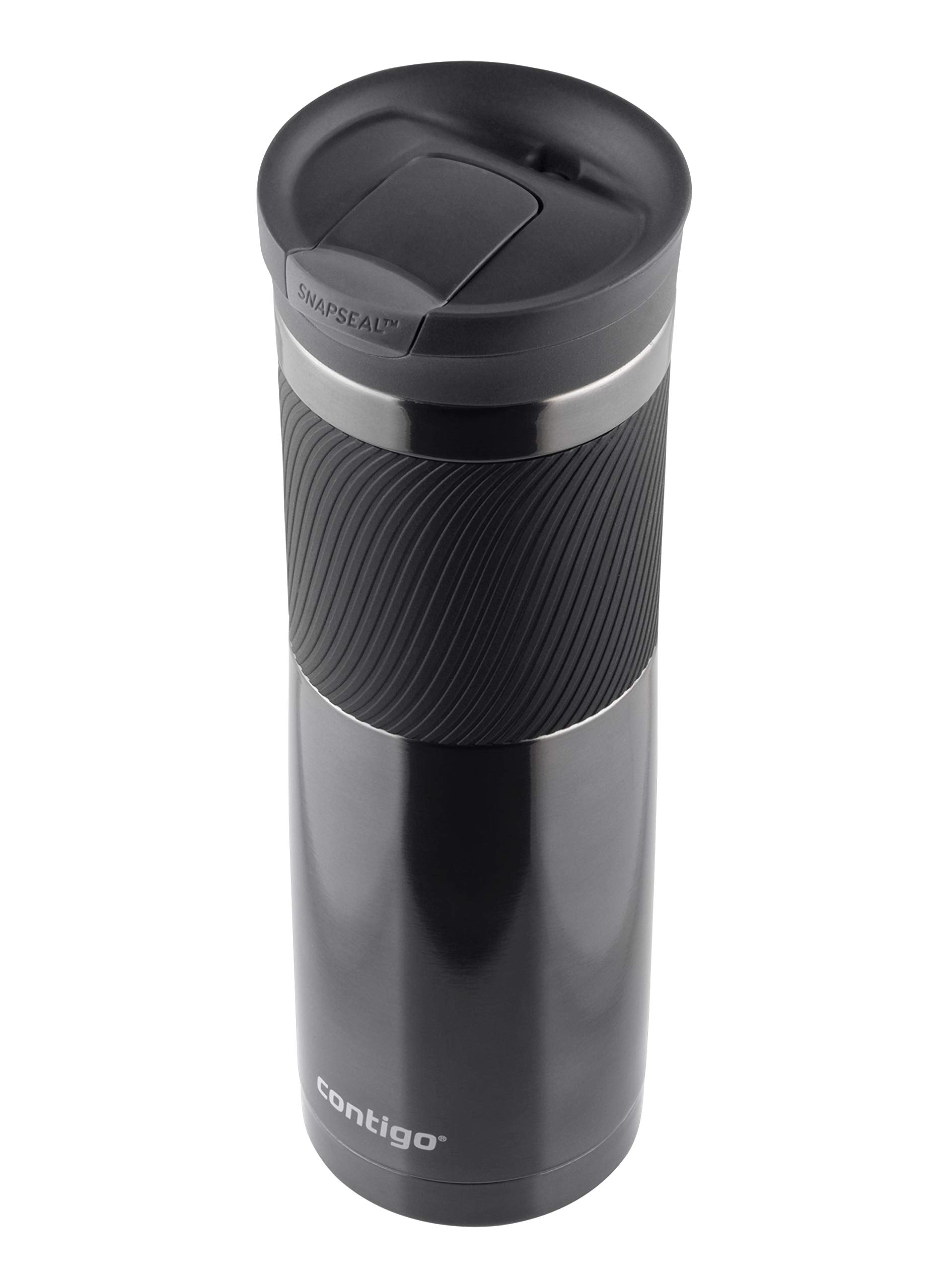Contigo Byron Snapseal Travel Mug, Stainless Steel Thermal Mug, Vacuum Flask, Leakproof Tumbler, Coffee Mug with BPA Free Easy-Clean Lid, 720 ml, Gunmetal