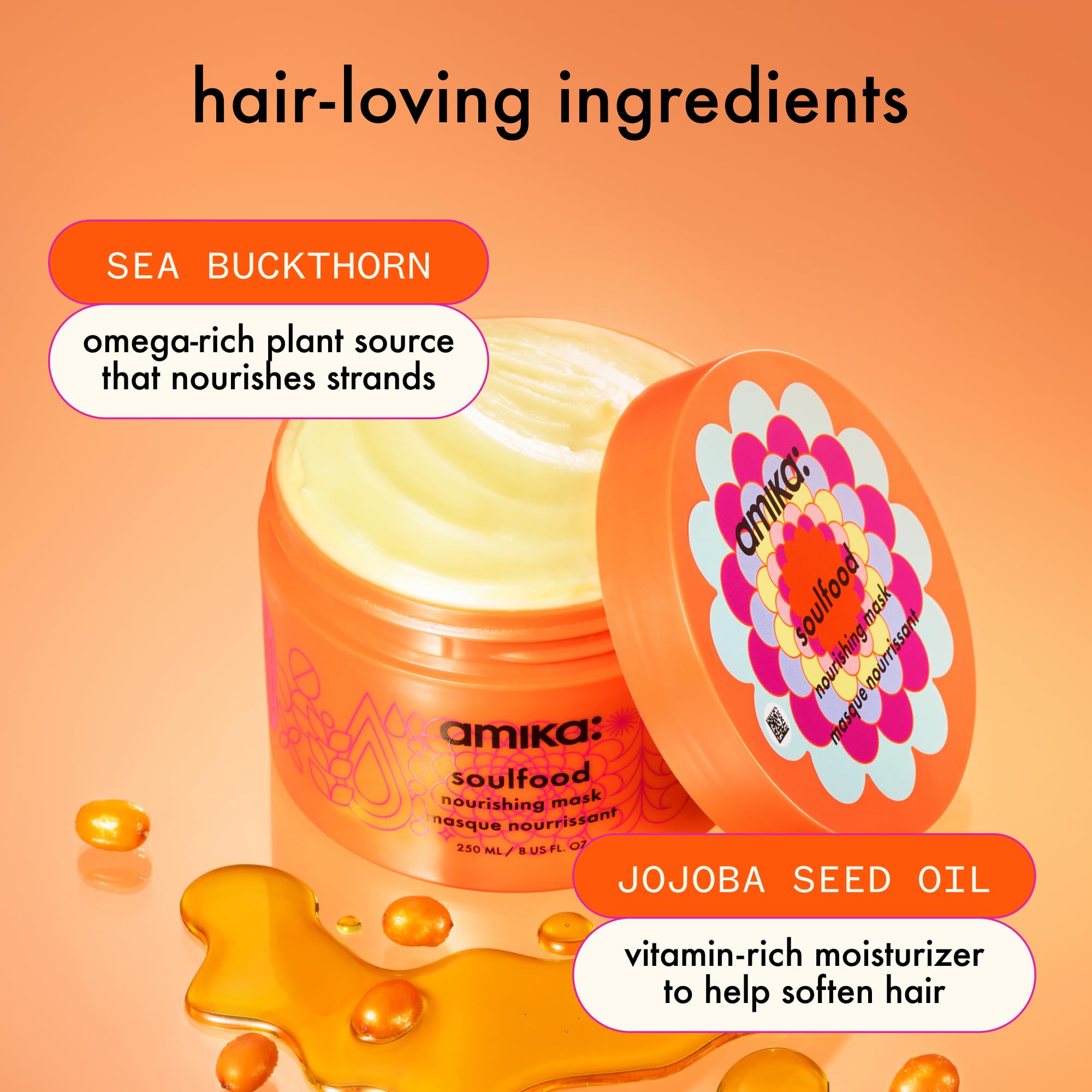 amika soulfood nourishing Mask, 8 Fl oz