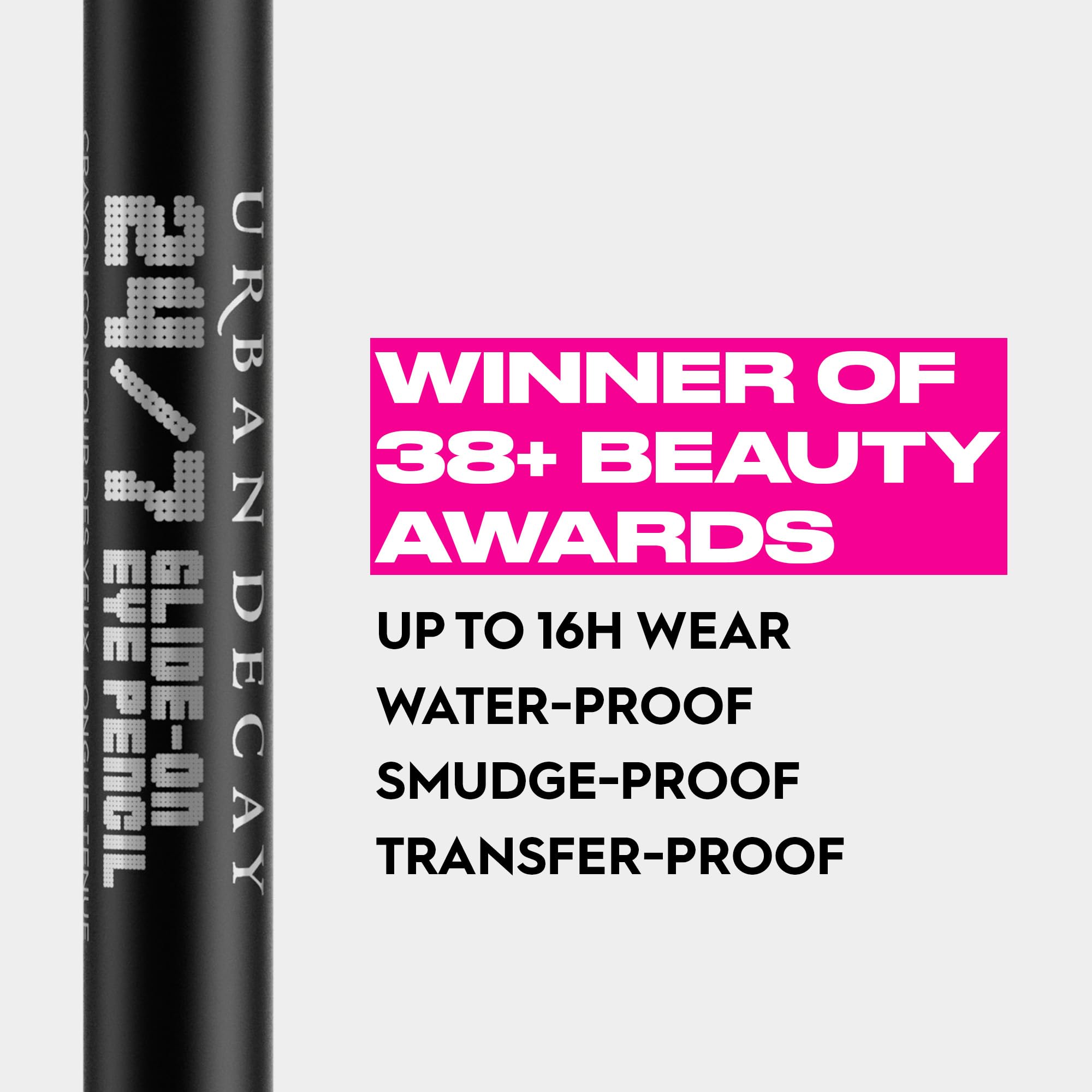 Urban Decay 24/7 Glide-On Eye Pencil, Eyeliner with Waterproof Colours, Vegan Formula*, Shade: Zero, 1.2g