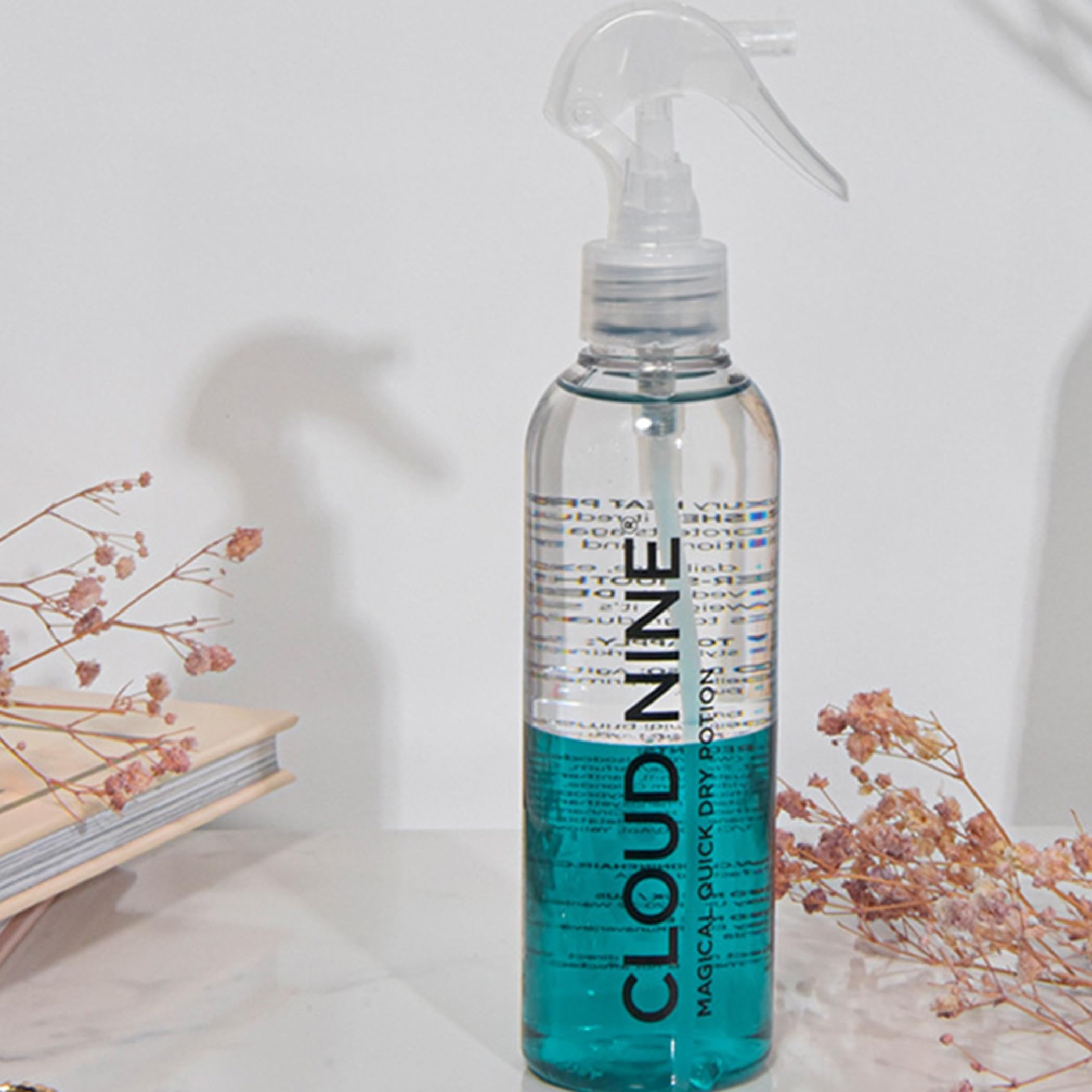 CLOUD NINE Magical Potion Quick Dry 200ml Protection Spray | Hair Heat Protection Spray Bottle Quick Dry Time | Reduce Frizz & Damage | Healthy Strong Shiny Glossy Hair Conditioner | All Hair Types