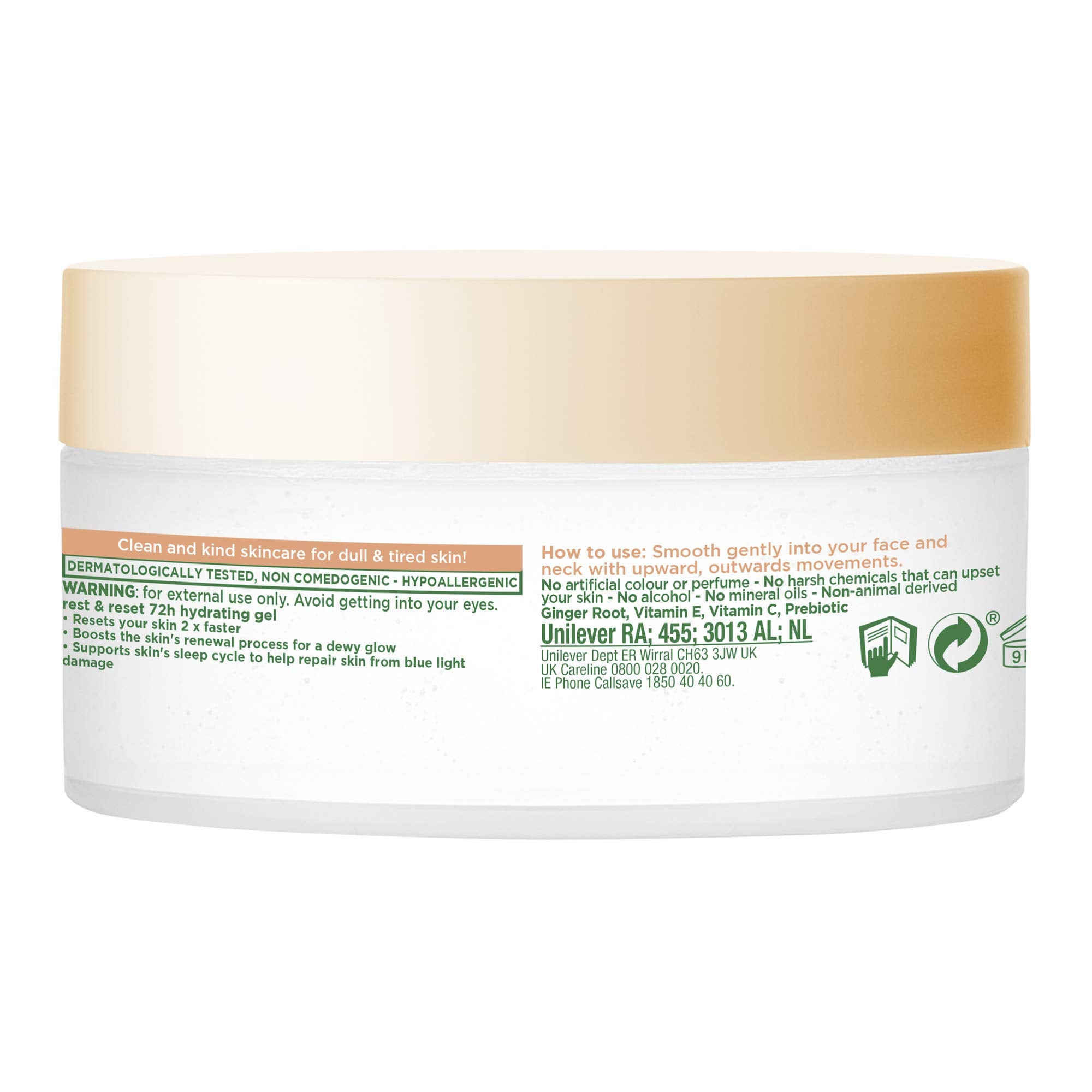 Simple Protect 'N' Glow Rest and Reset 72 Hour Hydrating Gel to Enhance Glowing Skin 50 ml