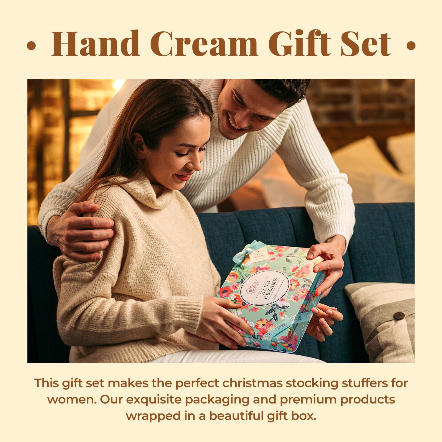 Hand Cream Gift Set - Pack of 12 Hand Cream Set Enriched with Shea Butter, Hand Lotion Gift Set For Women, 12 x 1.0 oz Travel Size Hand Cream, Birthday Gifts for Women Christmas gifts