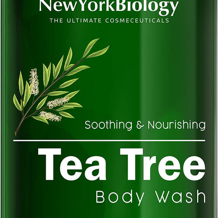 New York Biology Tea Tree Body Wash - Helps Nail Fungus, Athletes Foot, Ringworms, Jock Itch, Acne, Eczema & Body Odor, Soothes Itching & Promotes Healthy Skin and Feet - 500 ml