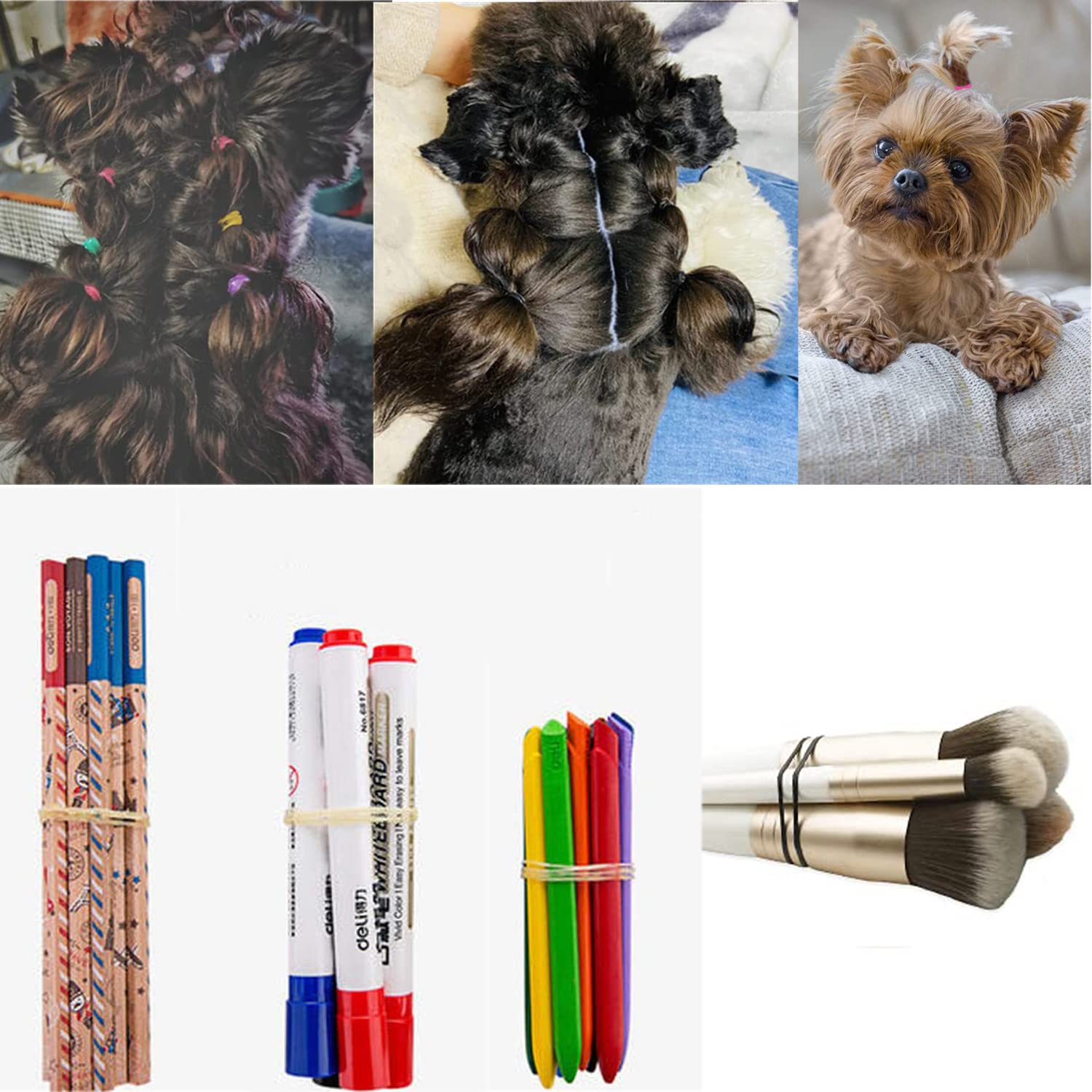200 Pcs Mini Rubber Bands Soft Elastic Bands for Kid Hair Braids Hair,Soft Hair Elastics Ties Bands 2mm in Width and 30mm in Length (Multicolored)