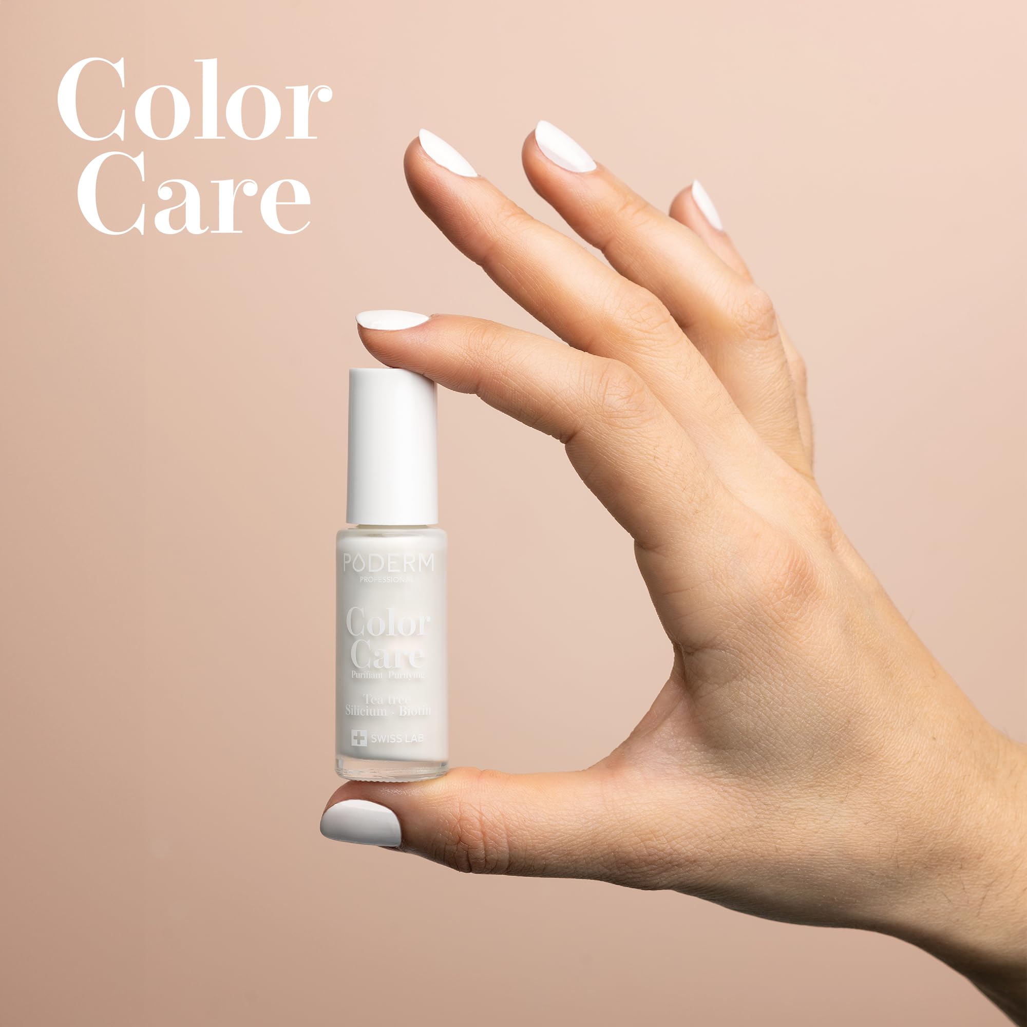 PODERM Swiss-Made Antifungal Nail Polish β Pearl White | Breathable Treatment with Tea Tree, Silicon & Biotin | Strengthens, Repairs & Conceals Yellow, Brittle & Damaged Nails | Podiatrist-Developed