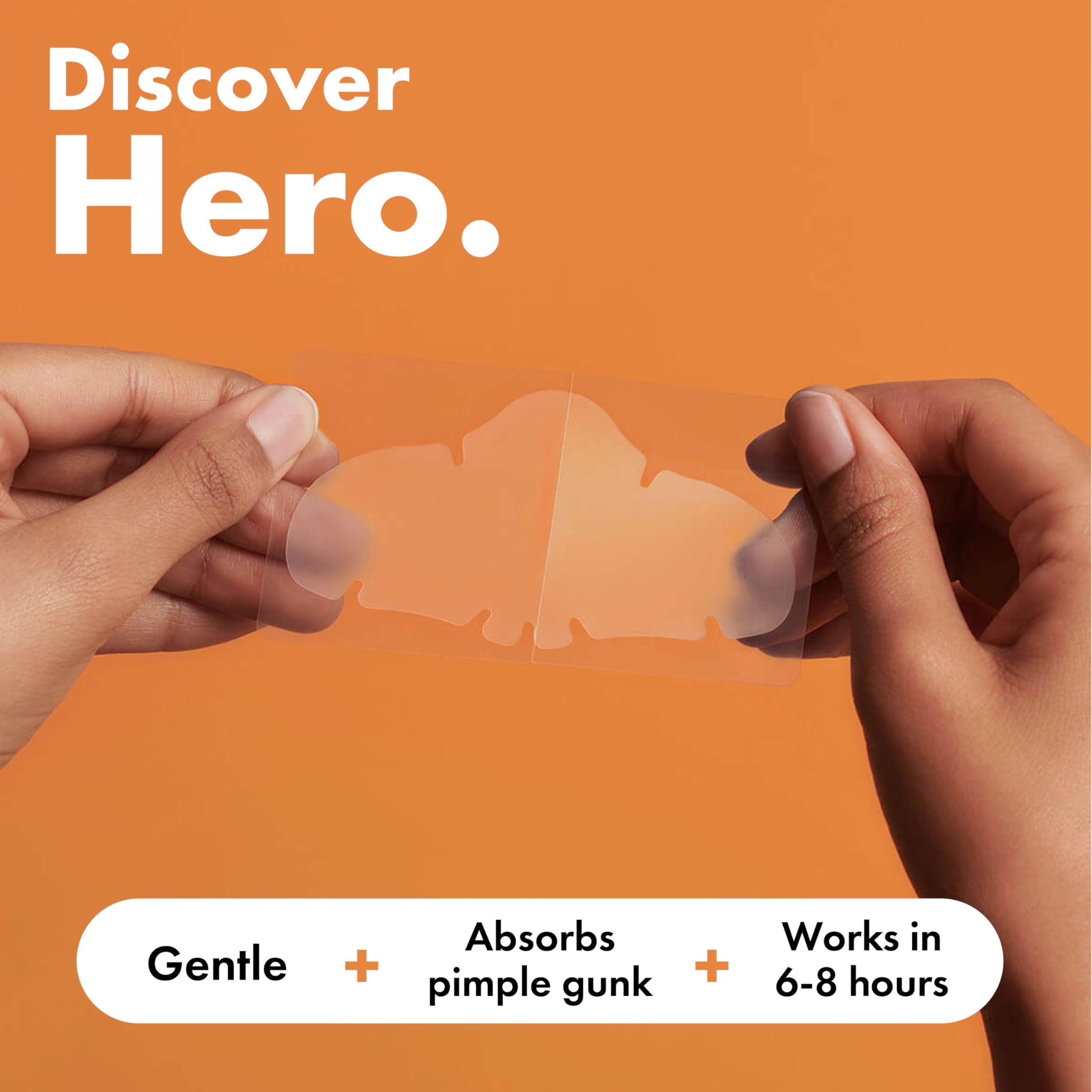 Hero Cosmetics Mighty Patch Nose, XL Hydrocolloid Spot Patches for Overnight Use, Absorb Gunk in 6 to 8 Hours, 10 Patches