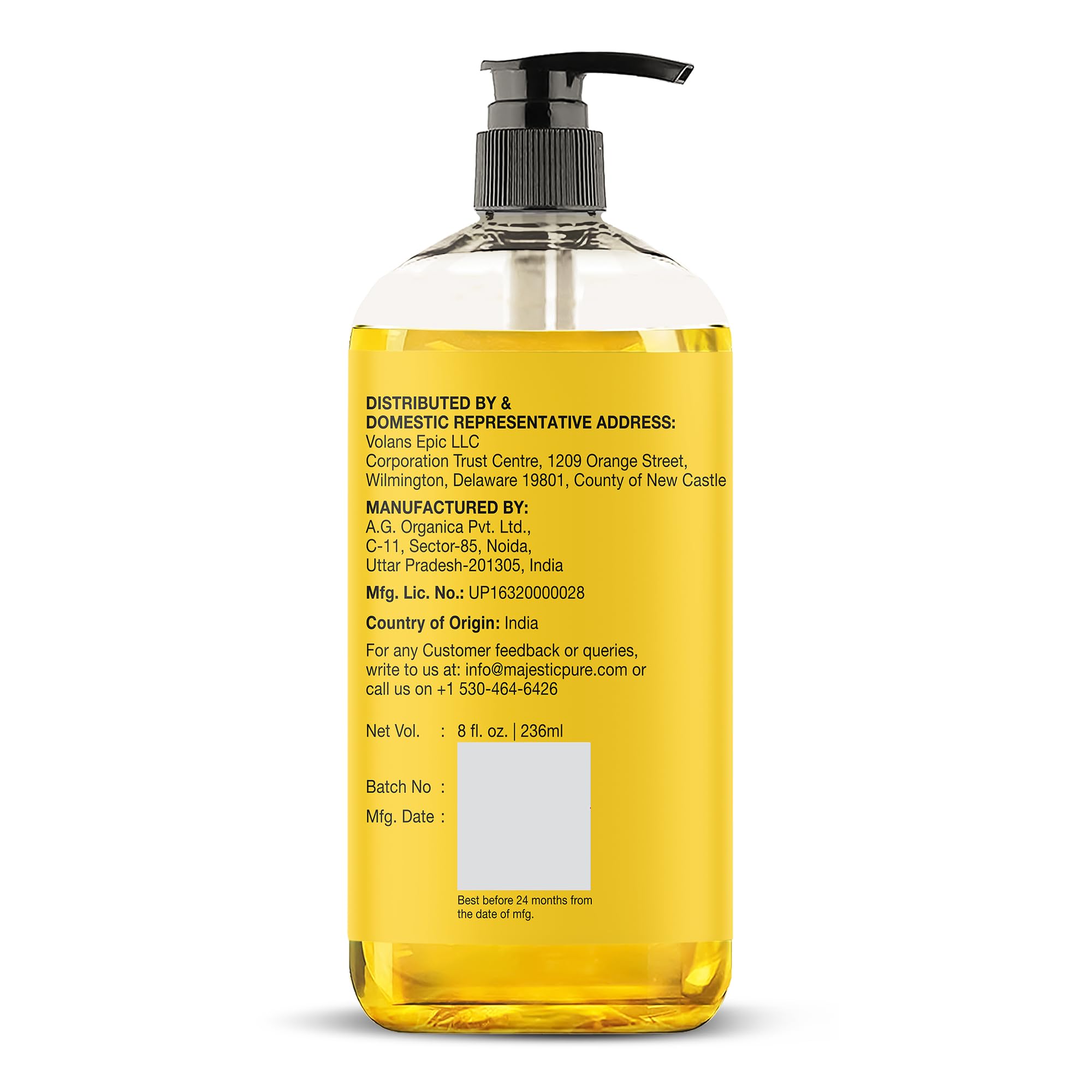 MAJESTIC PURE Vitamin E Oil | 100% Pure and Natural Cold Pressed Vitamin E oil for Skin, Scars, Face, Nails, Hair, Scalp | 20,000 IU | Non-GMO Verified | Hair & Body Oil | 8 Fl Oz