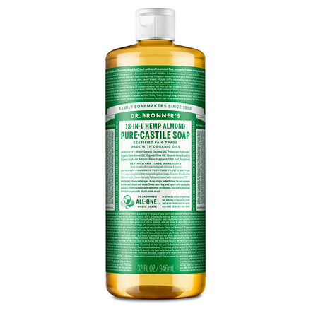 Dr Bronner's Organic Almond Castile Liquid Soap, 946 ml