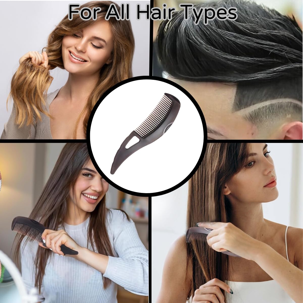 Dandruff comb, Removes Dandruff and Dirt for Women and Men, Massage Comb, Protect Scalp, Hollow Design, Clean up Oily Hair