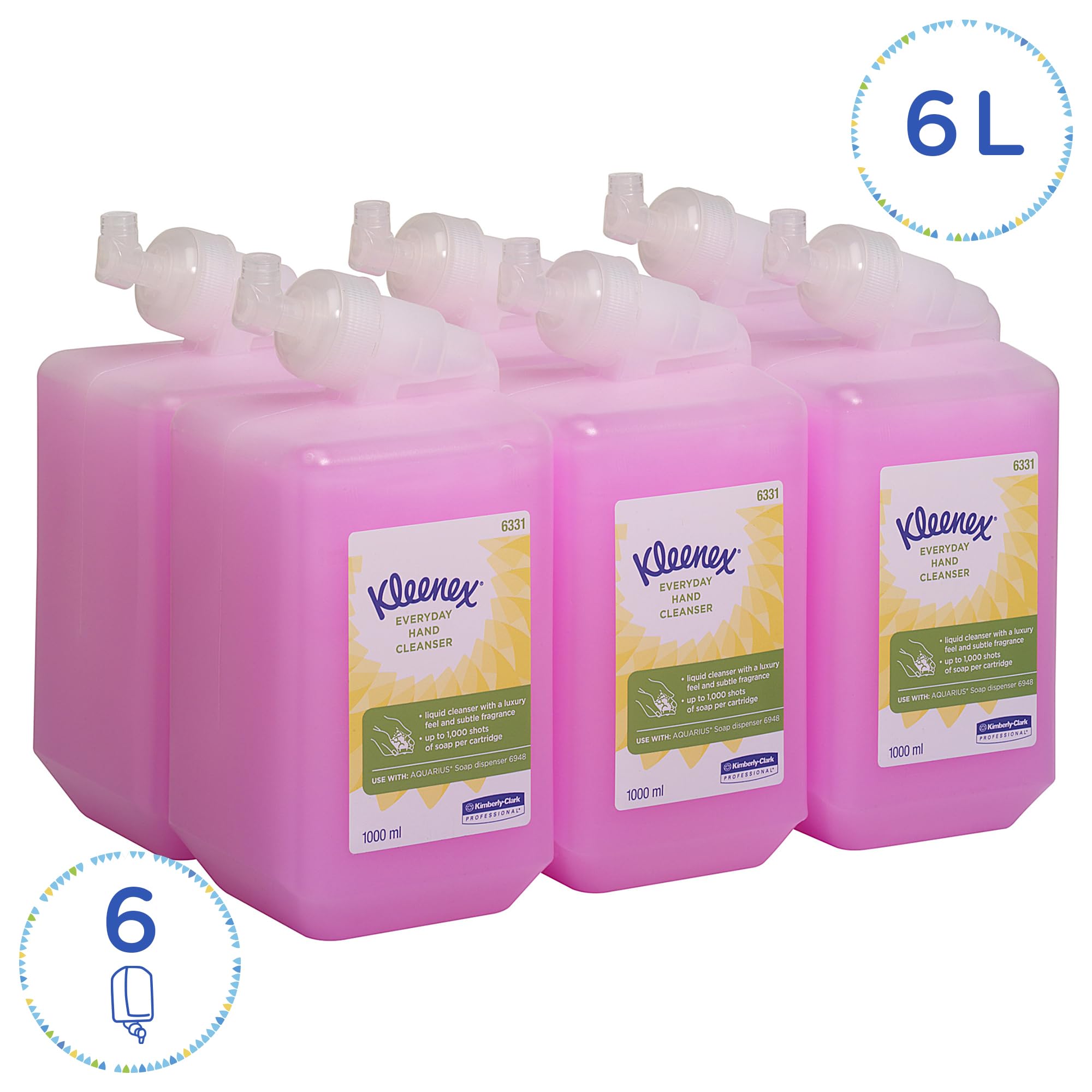 Kleenex Everyday Use Hand Cleanser Perfumed 1 Litre 6331