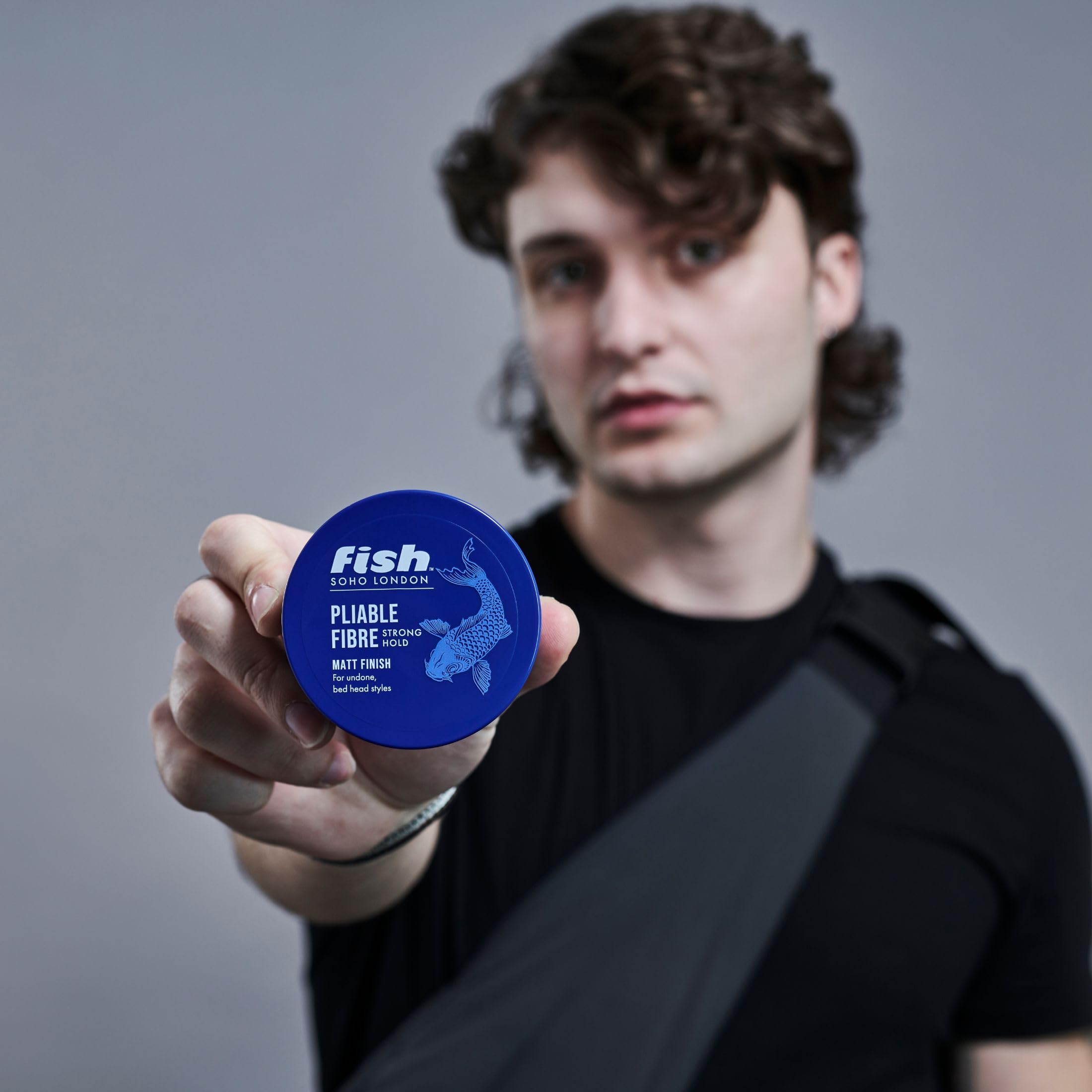 fish Original Fishfibre Pliable Fibre, Mens Hair Styling Product Suitable for Short & Medium Length Hair. Stylist & Barber Used. Super Matt Finish Firm Hold, Natural & Defined Look, 100ml