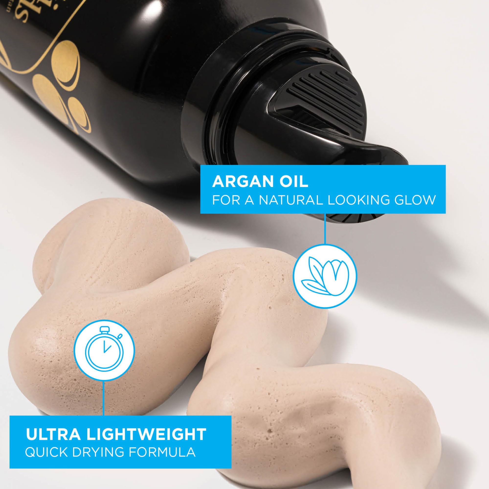 Bondi Sands Aero Liquid Gold Self Tanning Foam | Lightweight + Quick Dry Aerosol Formula Gives Skin a Long-Lasting Golden Tan | 7.61 Oz/225 mL