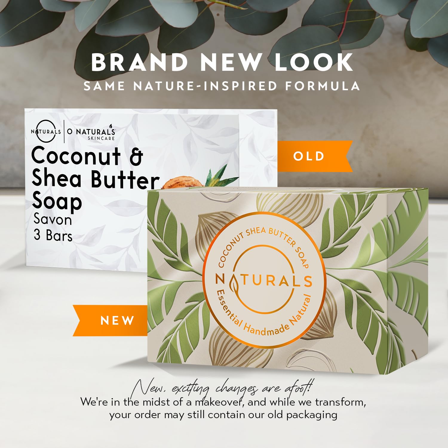 O Naturals Moisturizing Soap Bars - Natural Soap Bar for the Body Face & Hands - Shower Soap, Body Wash Bar (3 pieces, Shea Butter Soap)