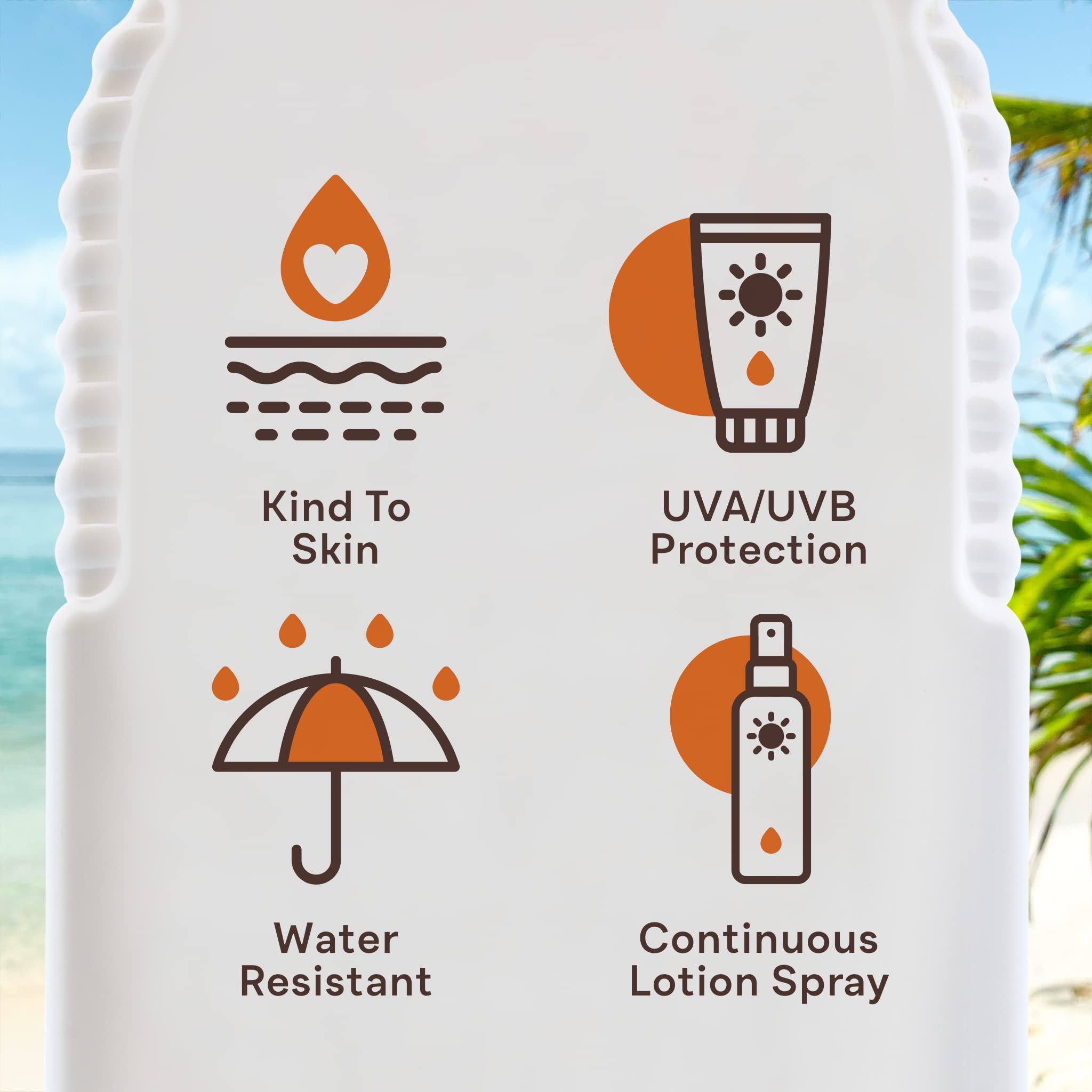 Malibu Sun SPF 6 Continuous Dry Oil Spray for Tanning with Shea Butter Extract, Low Protection, Water Resistant, 175ml