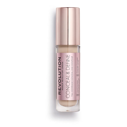 Revolution Beauty, Conceal & Define Concealer, Full Coverage & Lightweight, Long-Lasting Matte Finish, Vegan & Cruelty Free, C4 Fair to Light Skin Tones, 0.14 Oz.