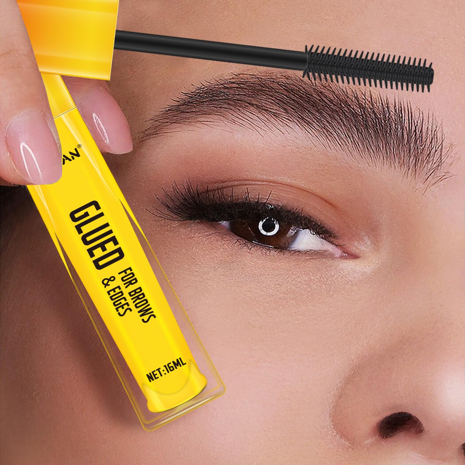 FUNAN Eyebrow Gel,Clear Brow Gel,Glued for Brows & Edges, for Styling Brows,16ml (1 pack)