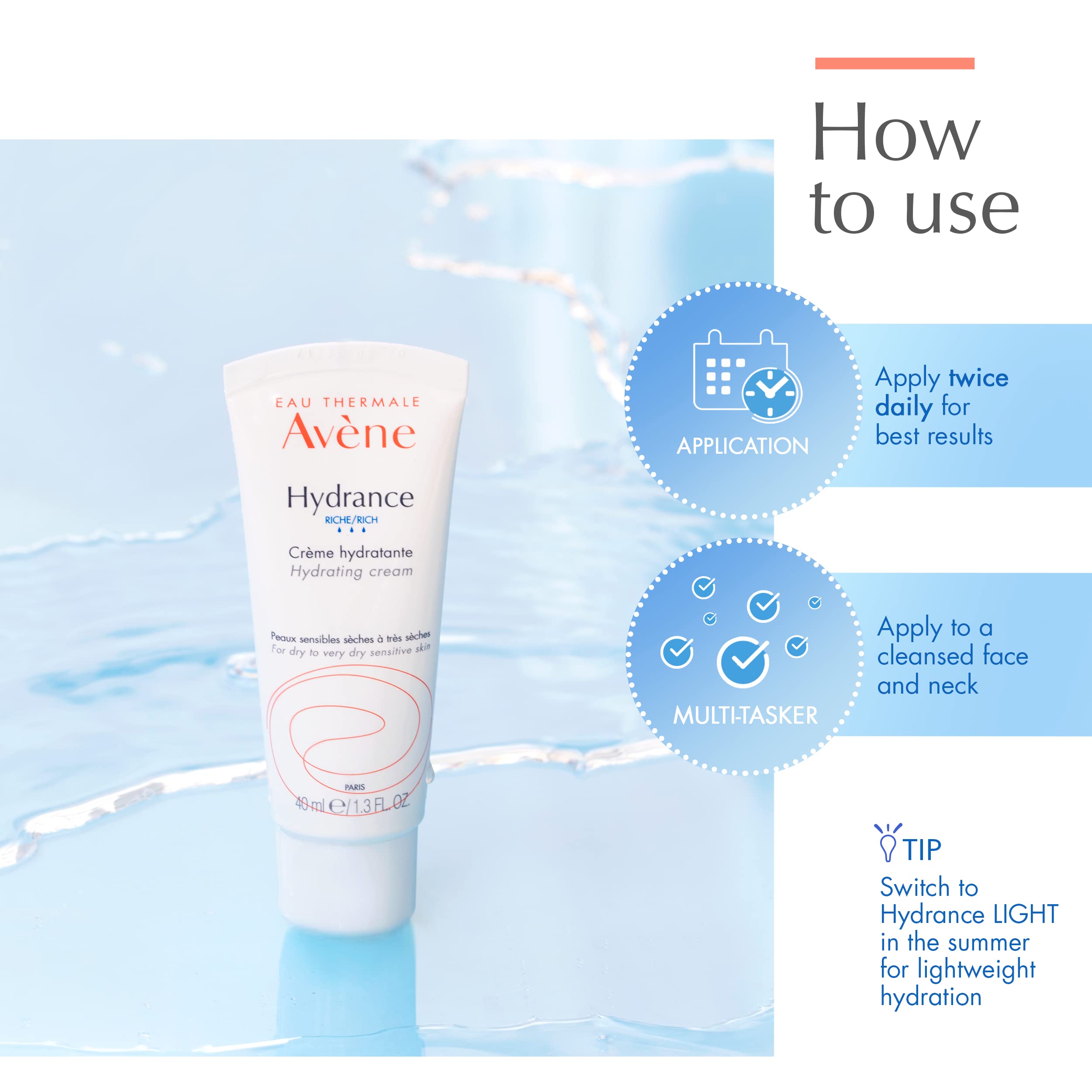 Avene Hydrance Hydrating Cream, 40 ml