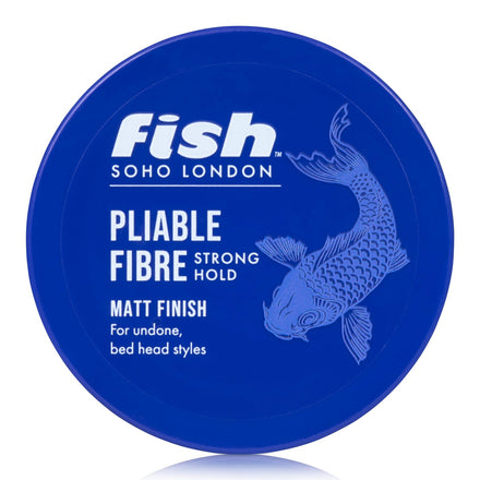 fish Original Fishfibre Pliable Fibre, Mens Hair Styling Product Suitable for Short & Medium Length Hair. Stylist & Barber Used. Super Matt Finish Firm Hold, Natural & Defined Look, 100ml