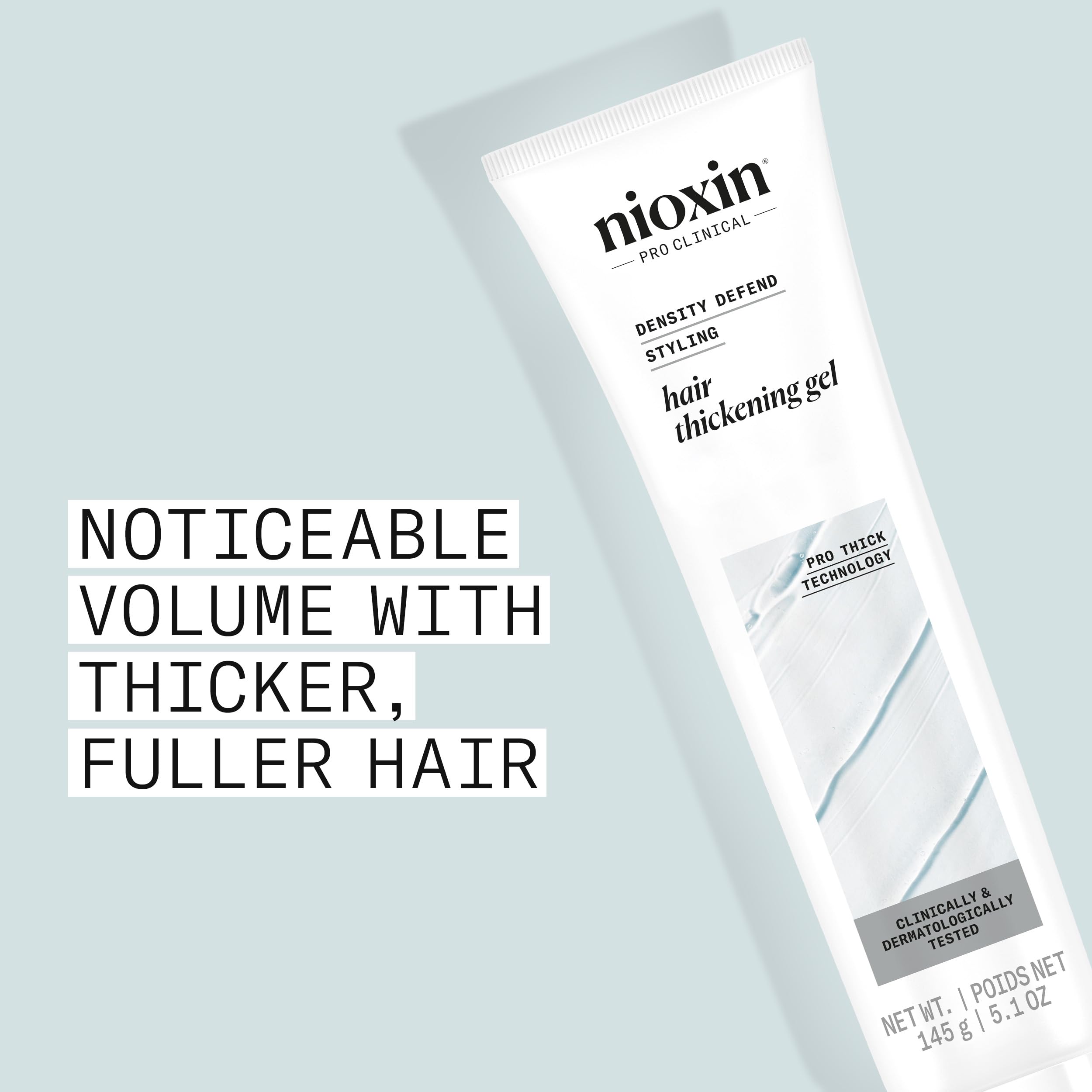 Nioxin Density Defend Hair Thickening Gel - Thickening Hair Treatment For Volumising Hair - with Peppermint Oil (140ml)