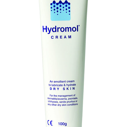 Hydromol Cream, For the Management of Dry and Itchy Skin, Eczema and Psoriasis, Eczema Cream suitable for all ages, Moisturising Cream, Suitable for sensitive skin, non-steroidal, SLS Free, 100 g