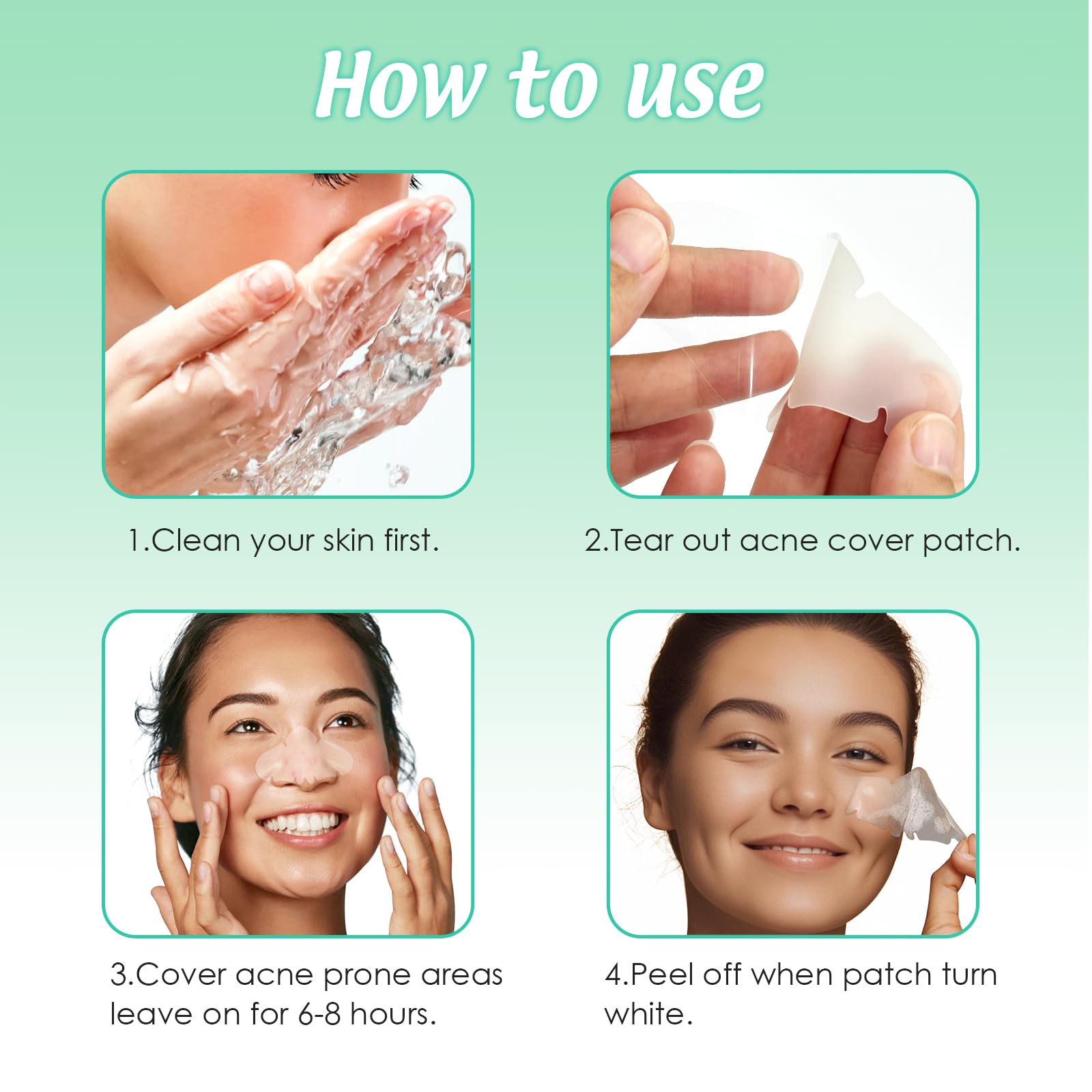 Pimple Patches Nose Large Spot Patches Spot Stickers Acne Treatment Absorbing Cover Invisible Blemish Cover Acne Dots for Fast Acting Skincare (20 Nose)