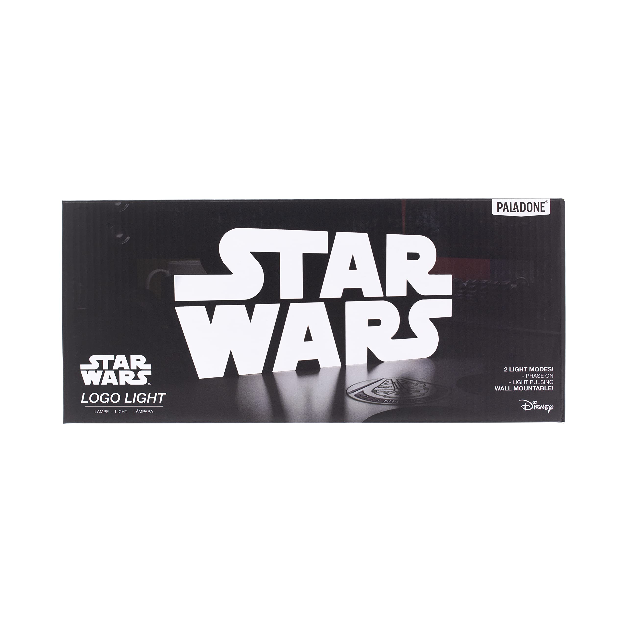 Star Wars Logo Light, Wall Mountable and Freestanding, Officially Licensed Merchandise